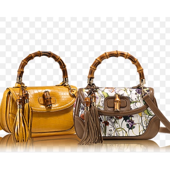 NWT Auth Gucci Bamboo floral Top Handle Bag - Picture 7 of 13